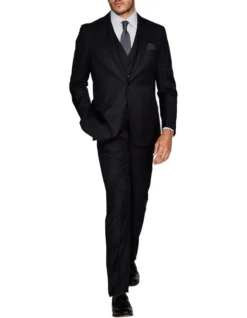 Saunders Black Waistcoat -Men's Fashion 409227310 3 1 720x928