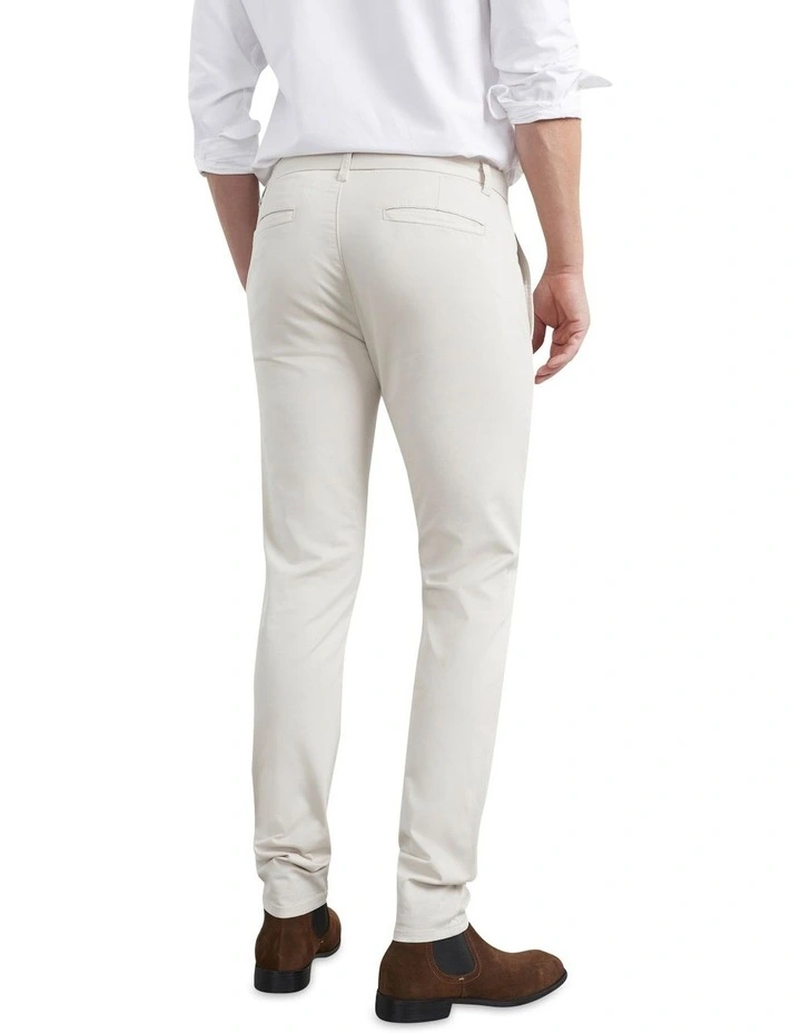 French Connection Slim Fit Chino Pant In Cream 5 French Connection Slim Fit Chino Pant In Cream - Image 3