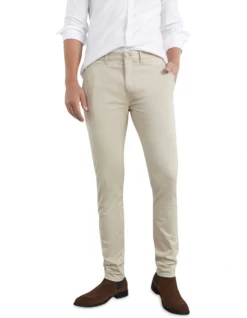 French Connection Slim Fit Chino Pant In Beige