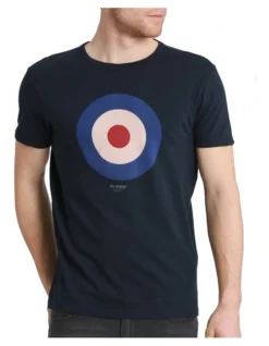 Ben Sherman Target Cotton T-Shirt Navy