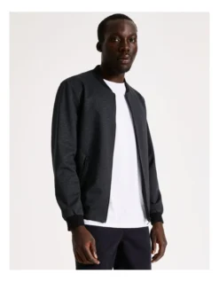 Jackson Textured Bomber Navy