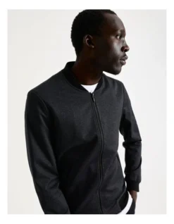 Jackson Textured Bomber Navy -Men's Fashion 646222600 7 720x928