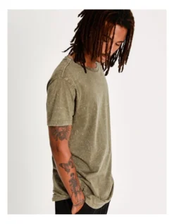 Esperance Acid Wash Tee Khaki Green -Men's Fashion 693033310 4 2 720x928
