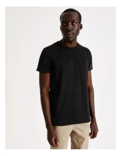 Rhodes Plain Core Tee Black