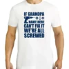 Men's Father's Day Grandpa Fix It Personalised Cotton T-Shirt -Men's Fashion 704375380 1 720x928