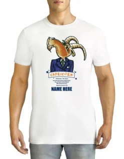 Men's Zodiac Capricorn Personalised Cotton T-Shirt