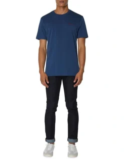 Ben Sherman Chest Embroidery Tee Dark Navy -Men's Fashion 717580630 4 720x928