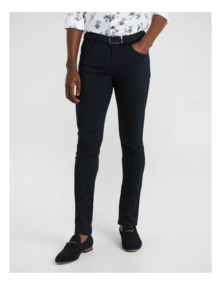 Nicol Skinny Chinos In Blue 3 Nicol Skinny Chinos In Blue