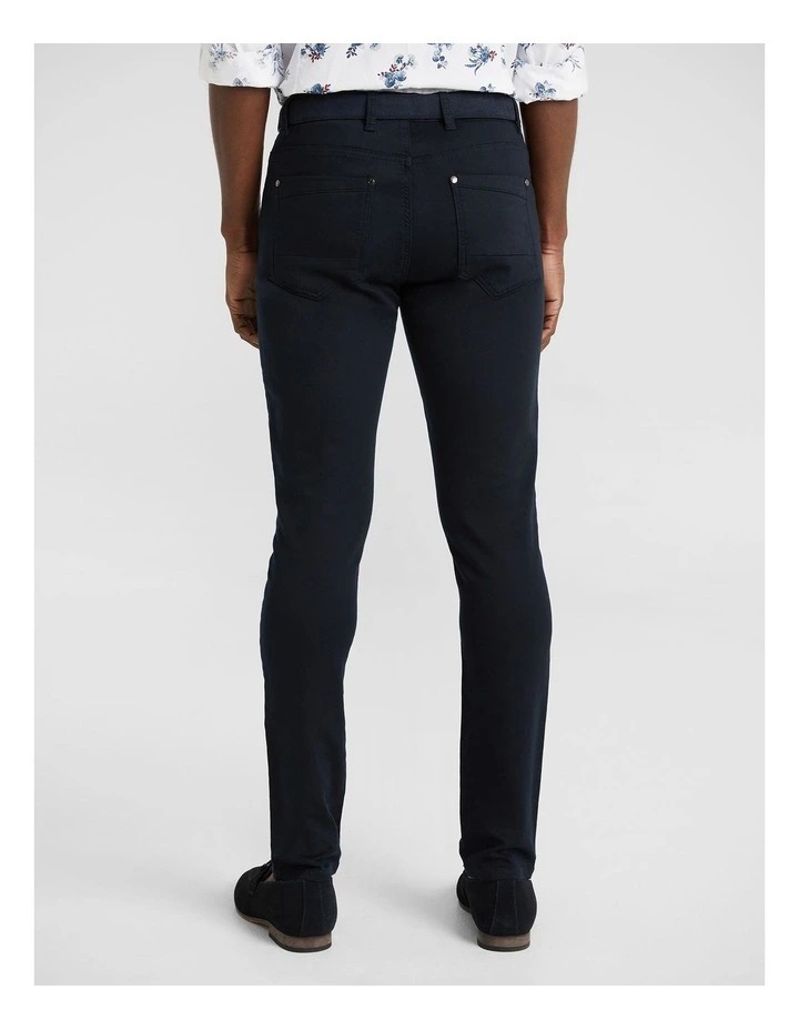 Nicol Skinny Chinos In Blue 4 Nicol Skinny Chinos In Blue - Image 2