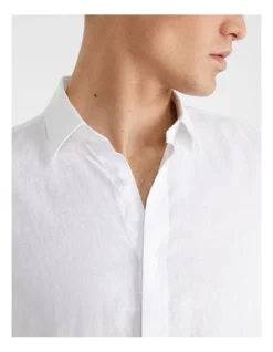 West Hampton Pure Linen Shirt In White -Men's Fashion 727786720 3 1 720x928