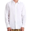 Linen Long Sleeve Shirt White -Men's Fashion 731258110 1 720x928