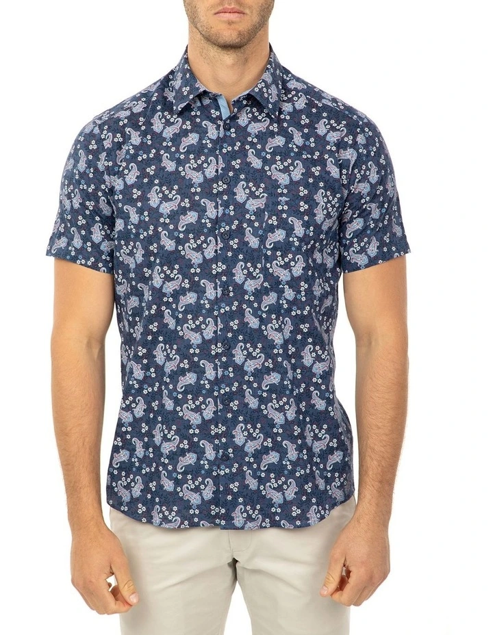 Short Sleeve Floral Print Merritt Shirt 3 Short Sleeve Floral Print Merritt Shirt