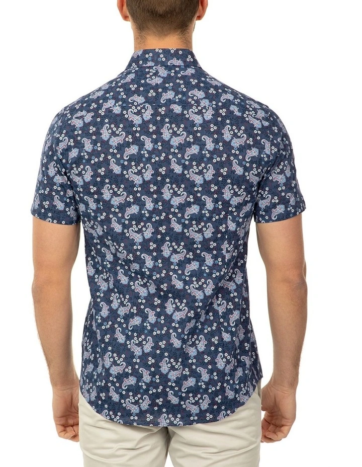 Short Sleeve Floral Print Merritt Shirt 5 Short Sleeve Floral Print Merritt Shirt - Image 3