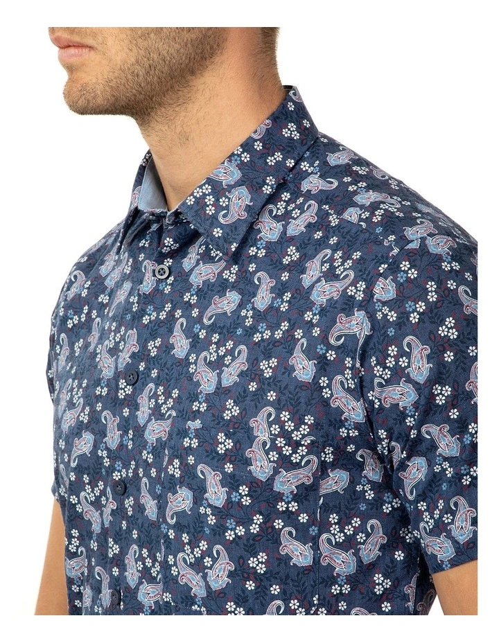 Short Sleeve Floral Print Merritt Shirt 6 Short Sleeve Floral Print Merritt Shirt - Image 4