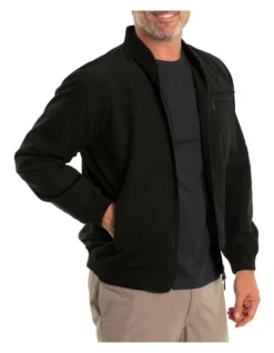 Microfibre Bomber Jacket Black -Men's Fashion 737617870 3 720x928