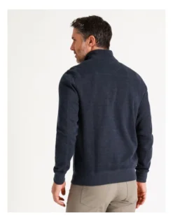 Bloomsbury Quarter Zip Sweat Navy -Men's Fashion 748216450 6 720x928