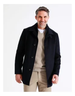 Rochester Melton Coat Navy