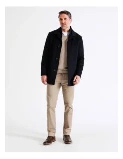 Rochester Melton Coat Navy -Men's Fashion 748218070 3 1 720x928