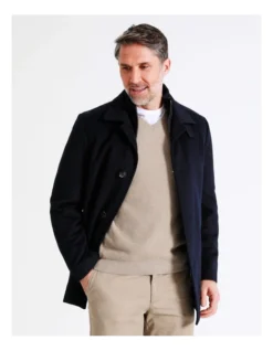 Rochester Melton Coat Navy -Men's Fashion 748218070 5 720x928