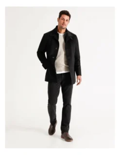 Rochester Melton Coat Black -Men's Fashion 748218160 2 2 720x928