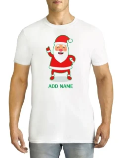 Men's Cool Santa Personalised Cotton T-Shirt