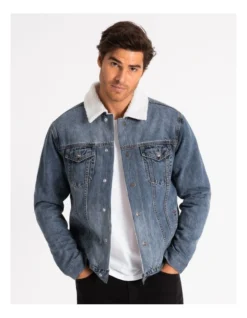 Bradley Sherpa Denim Jacket Denim -Men's Fashion 748796770 5 4 720x928