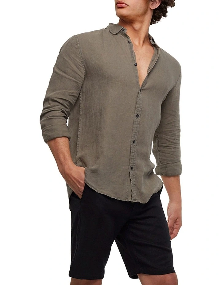 The Tennyson Linen Long Sleeve Shirt 6 The Tennyson Linen Long Sleeve Shirt - Image 4
