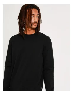 Ryder Moto Crew Sweat Black -Men's Fashion 751323520 3 1 720x928