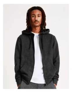 Mitchell Zip Thru Hoodie Charcoal -Men's Fashion 751323790 3 1 720x928
