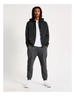 Mitchell Zip Thru Hoodie Charcoal -Men's Fashion 751323790 7 720x928