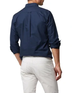 Gunn Oxford Sports Fit Shirt Navy -Men's Fashion 753152950 3 1 720x928