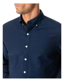 Gunn Oxford Sports Fit Shirt Navy -Men's Fashion 753152950 4 720x928