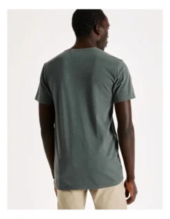 Tenerife V-Neck Tee In Khaki -Men's Fashion 780086440 4 3 720x928