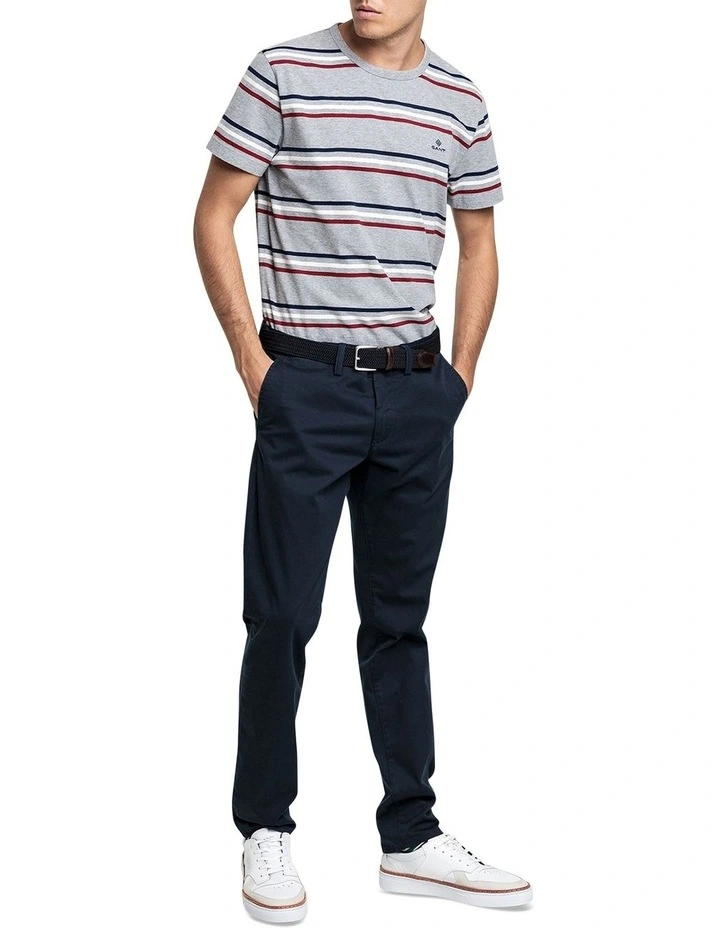Gant Slim Twill Chino Pant In Blue 7 Gant Slim Twill Chino Pant In Blue - Image 5