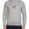 Gant Shield Sweat Hoodie In Grey -Men's Fashion 796765330 956950300 1 720x928