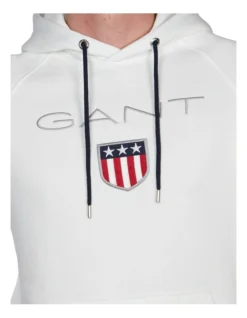 Gant Shield Sweat Hoodie In Cream -Men's Fashion 796765510 956869840 3 720x928