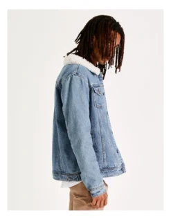 Garrett Denim Sherpa Jacket Blue -Men's Fashion 803996740 3 1 720x928