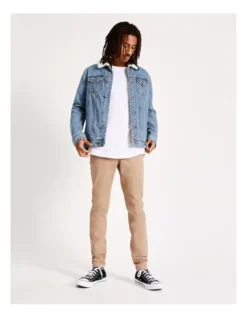 Garrett Denim Sherpa Jacket Blue -Men's Fashion 803996740 4 1 720x928