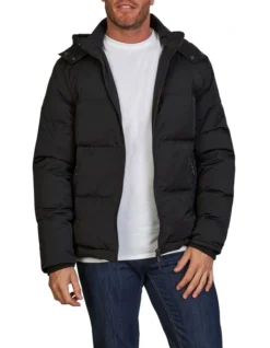 Hooded Puffer Jacket Black -Men's Fashion 824419990 7 720x928