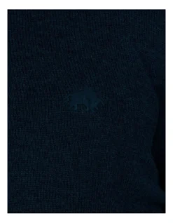 Cotton Cashmere Quarter Zip Knit Navy -Men's Fashion 824420080 5 720x928