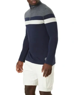 Wee Jasper Merino 1/2 Zip In Navy