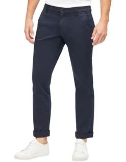Van Heusen Cotton Sateen Stretch Chino Pant Navy