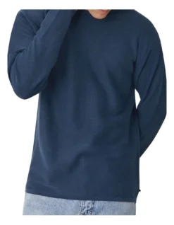 The Washed Richland Knit In Petrol -Men's Fashion 831442600 2 720x928