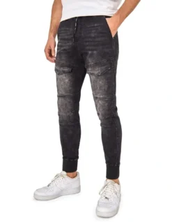 The Denim Armoured Drifter Washed Black