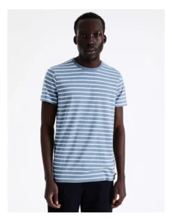 London Stripe Tee Blue