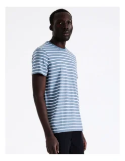 London Stripe Tee Blue -Men's Fashion 833886820 3 1 720x928