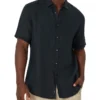 The Tennyson Linen Shirt In Black -Men's Fashion 843579460 1 720x928