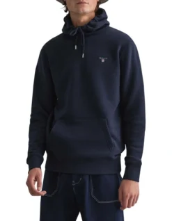 Gant Original Sweat Hoodie In Evening Blue