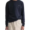 Gant Original Crew Neck Sweat Top In Navy -Men's Fashion 844750720 1 720x928