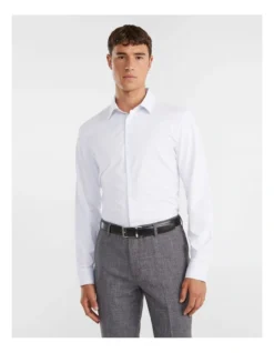 Tech Movement Slim Dress Shirt White